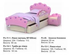 Ліжко Pn-11-1 (комплект) Pink BRIZ
